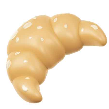 Croissant 3d Icon
