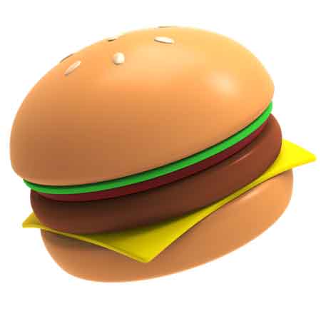 3d burger model