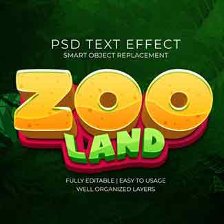 Psd free text effects