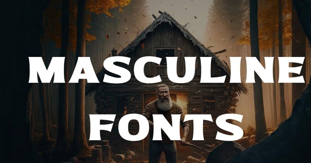 masculine fonts