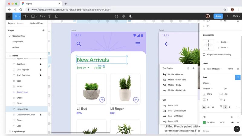 Collaboration and Font Sharing in Figma