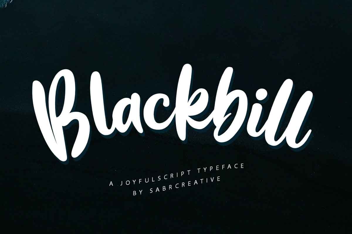 blackbill-script font