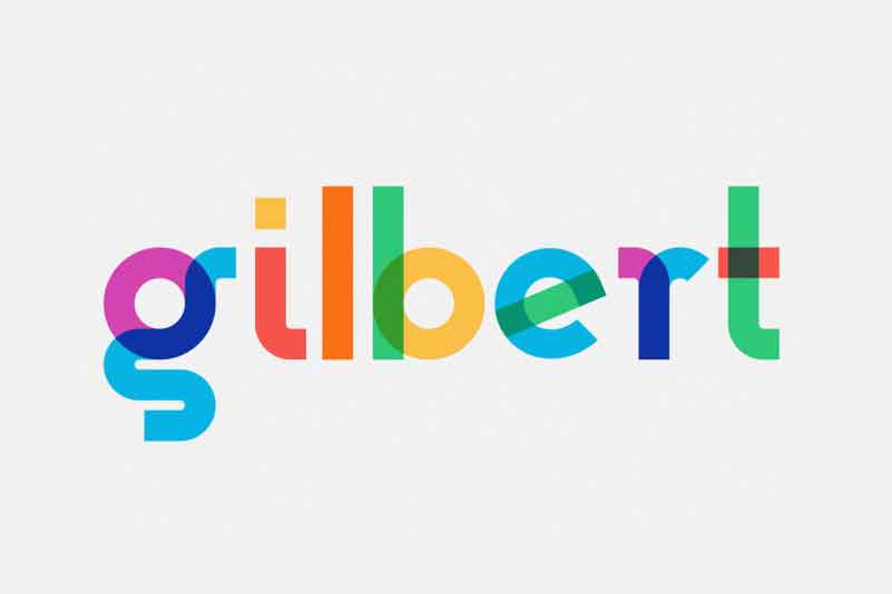 Gilbert-Color Bold font