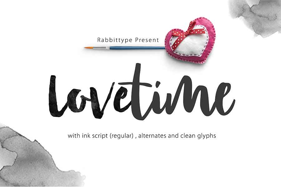 Love time-font
