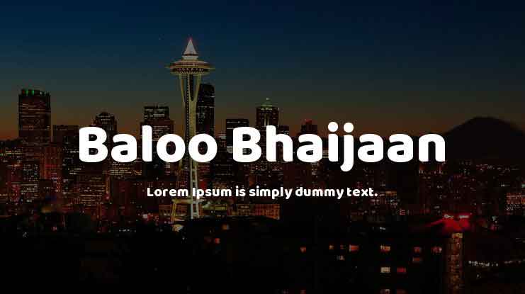 BalooBhaijaan-Regular font