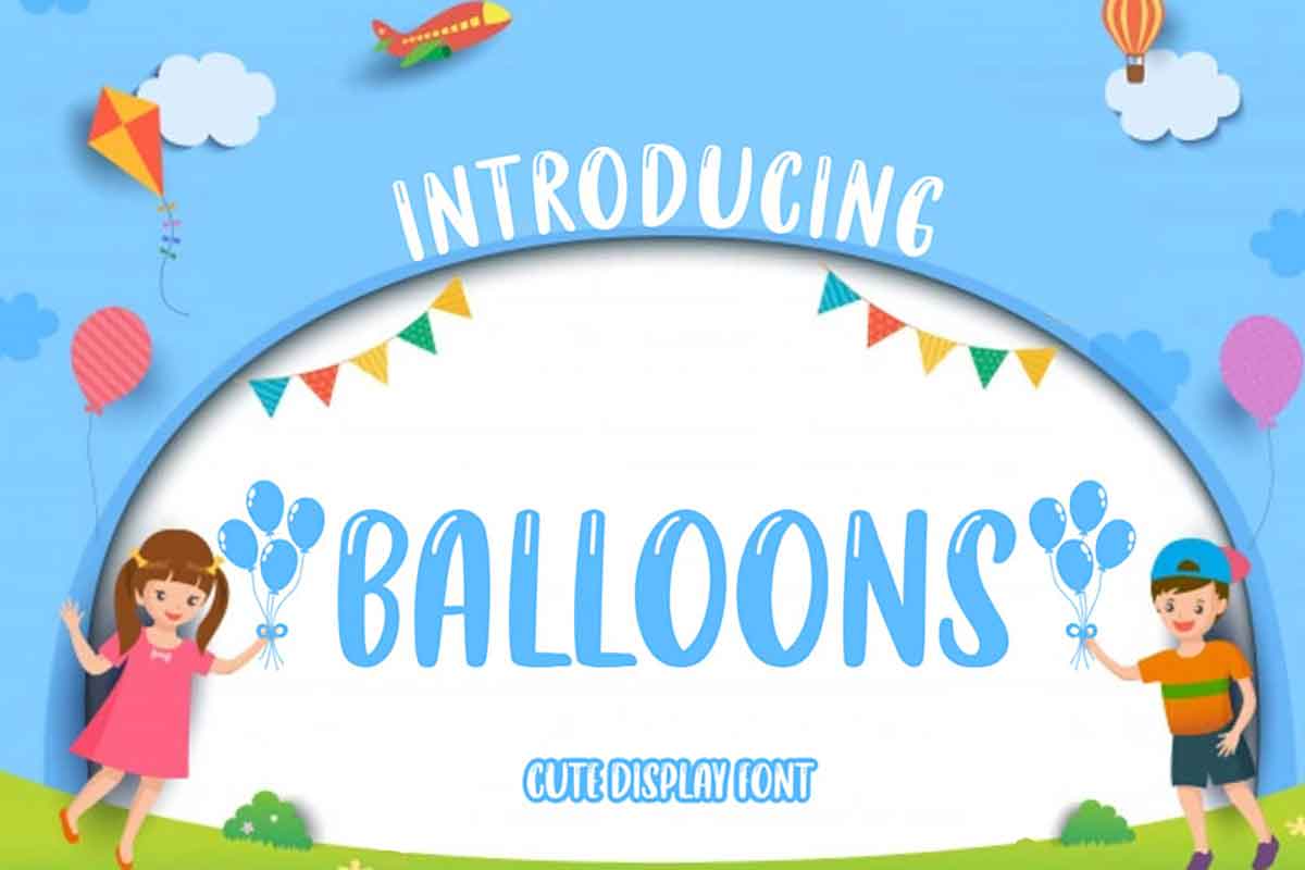 balloons Font