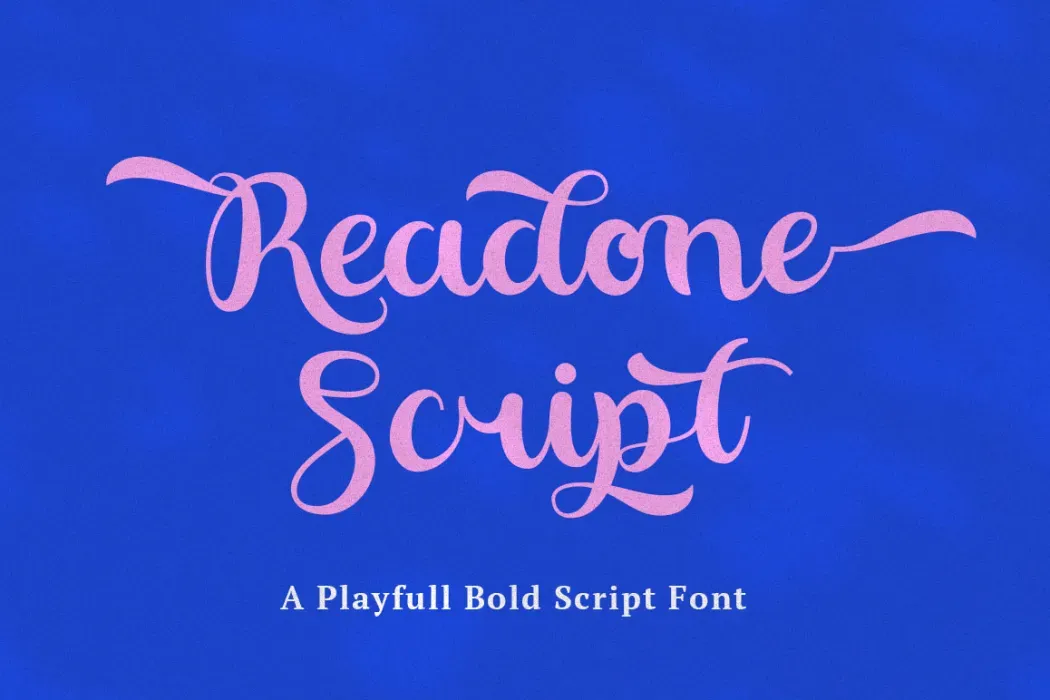 readone-free-font-script