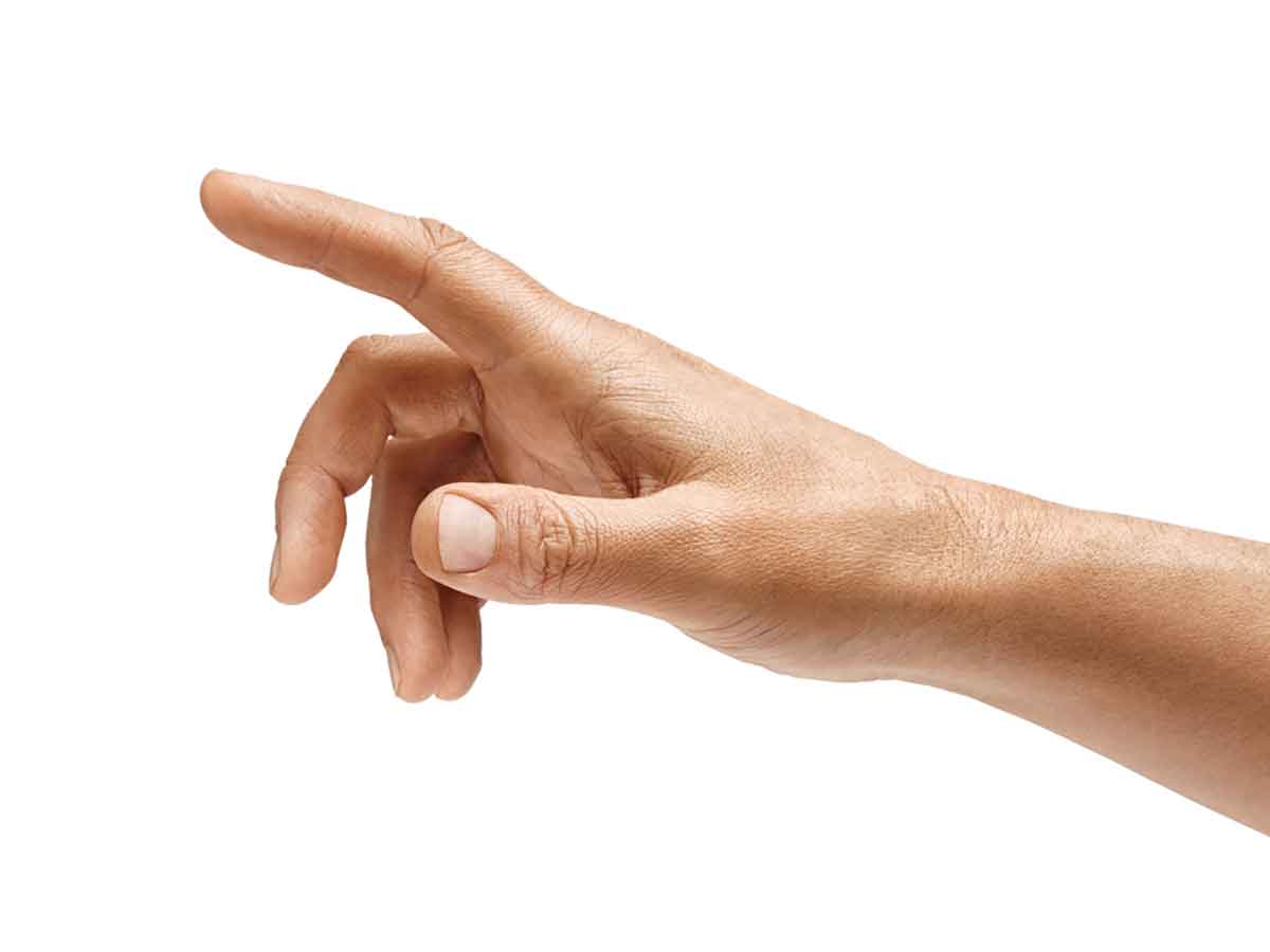 hand holding mockup