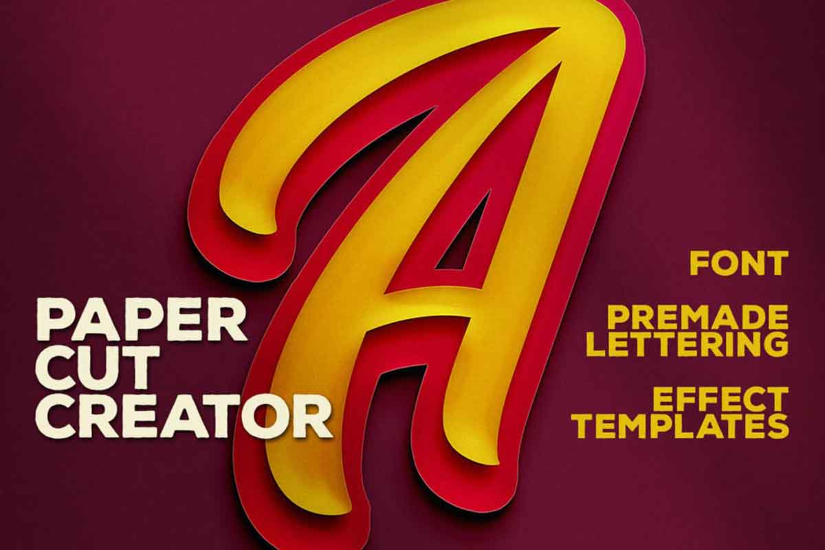 paper cutout text effect_Graphicsegg