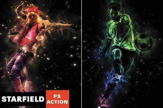 Starfield Photoshop Action
