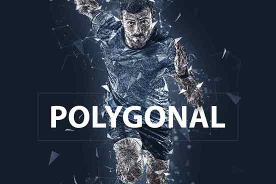 Polygonal Photoshop Action